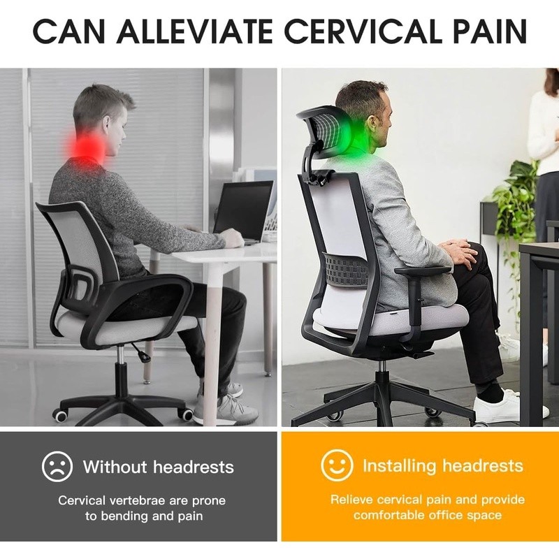 Universal Adjustable Headrest Office Chair Ergonomic Neck Support Attachment New gallery