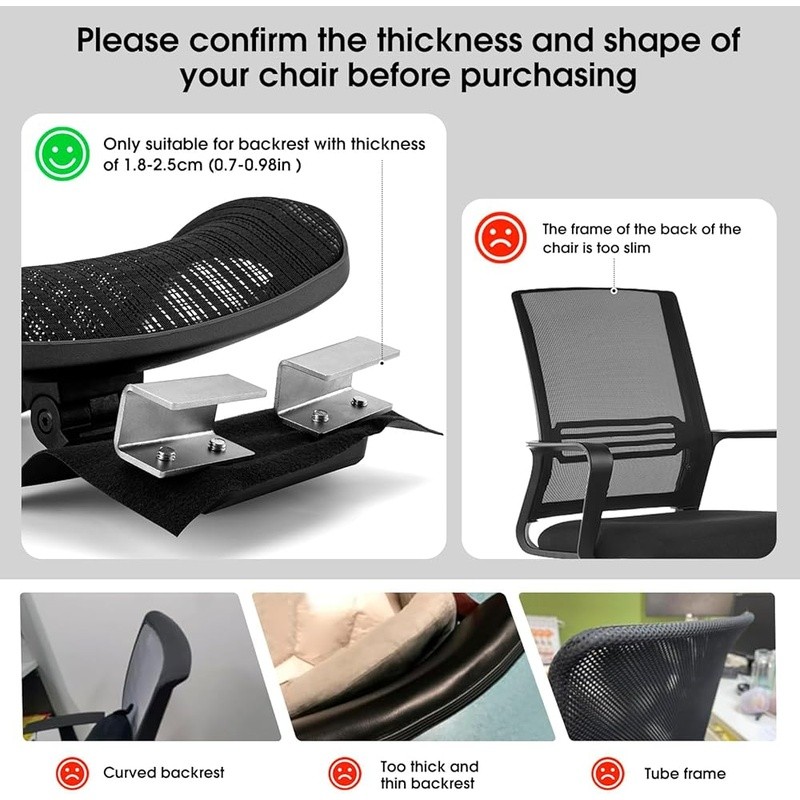 Universal Adjustable Headrest Office Chair Ergonomic Neck Support Attachment New gallery