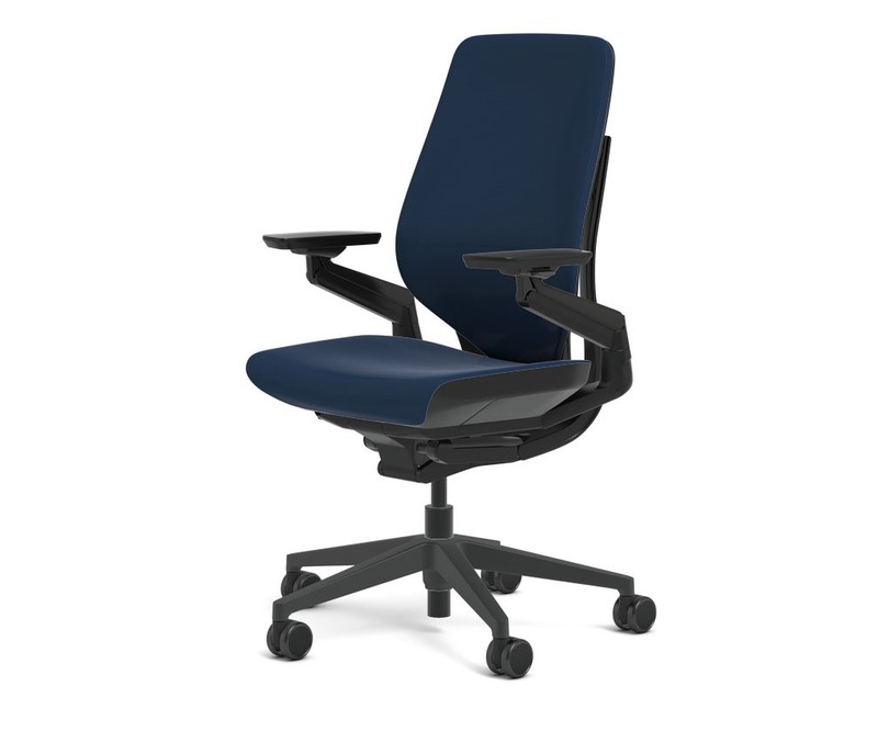 Steelcase Gesture Chair Adjustable Cogent Connect Shell Black Frame Blueprint