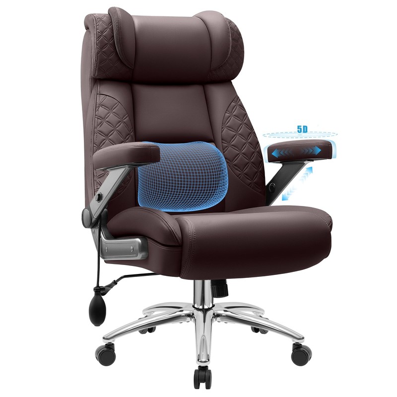 Office Desk Chair, Big and Tall Executive Office Computer Chair, Extra Wide 5…