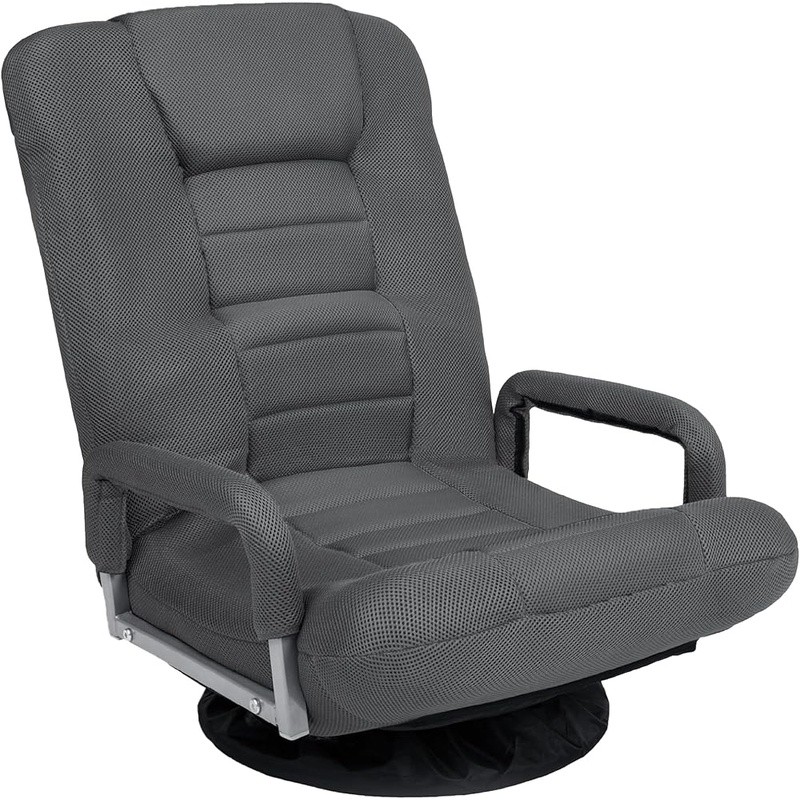 Adjustable Gaming Chair W/ Padded Armrests 360 Degree Swivel & Lumbar Support US