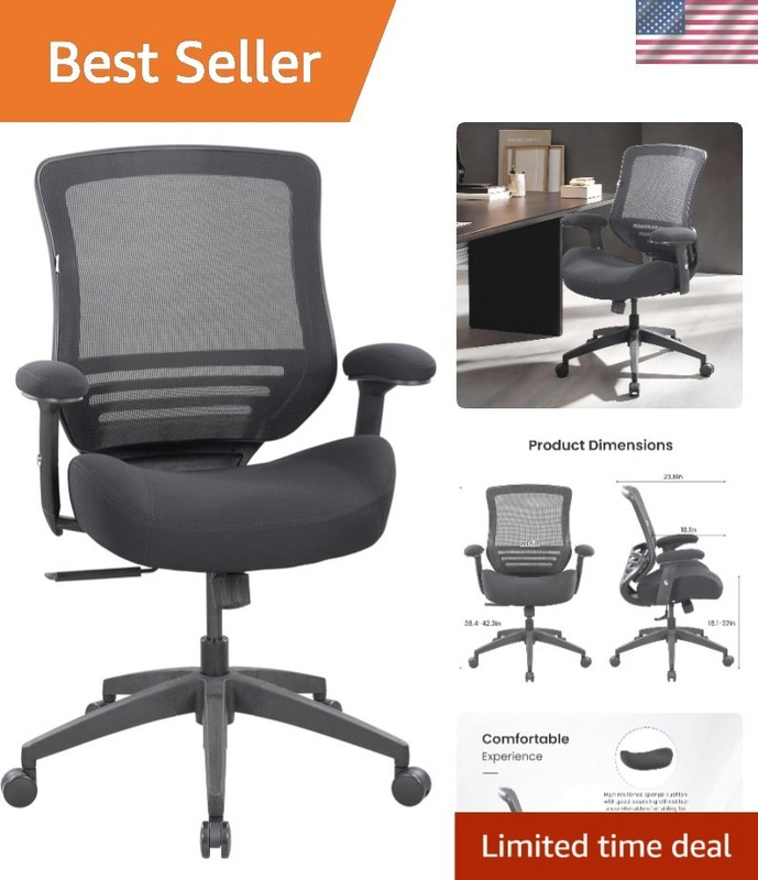 Office Chair Mesh Ergonomic Super Soft Thick and Wide Cushion Computer Desk C…