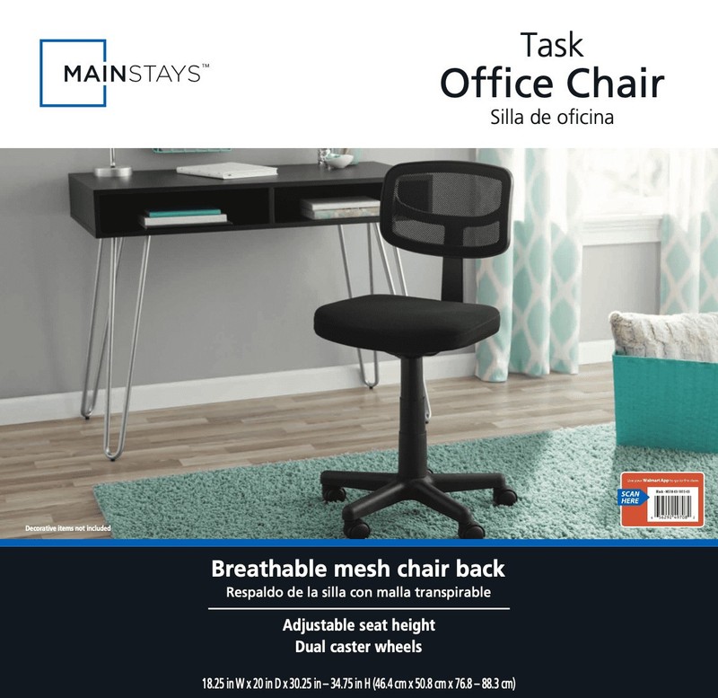 Mesh Task Chair W/ Plush Padded Seat Teens & Adult High Back Support Seat gallery