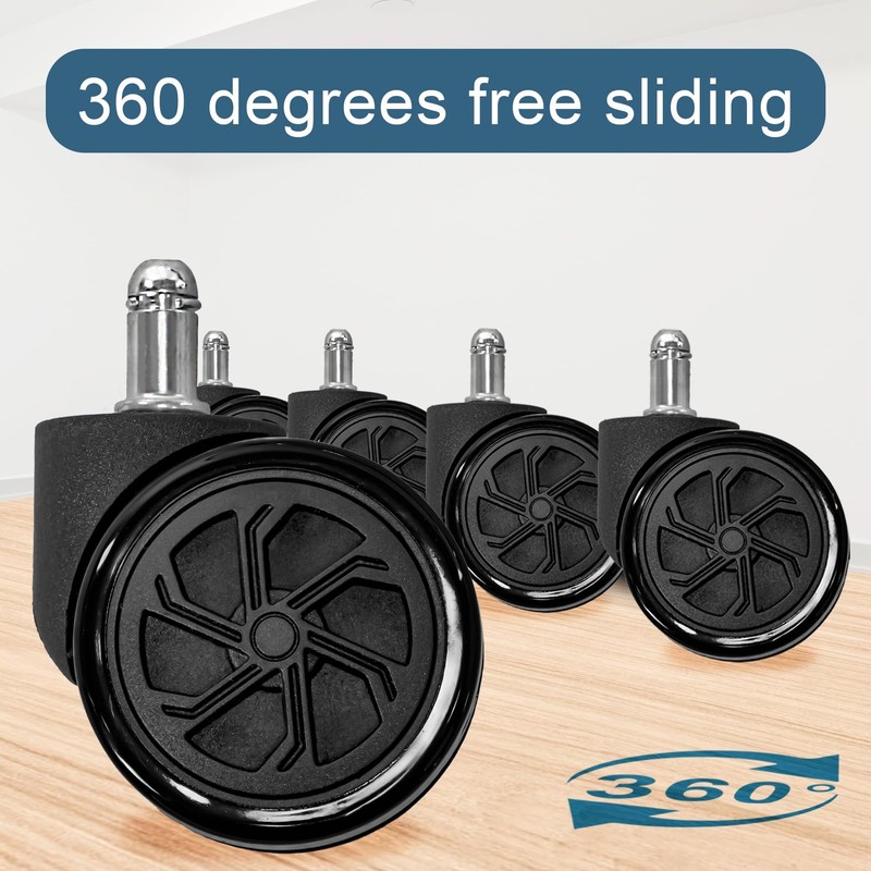 Office Chair Base Replacement with Wheels Heavy Duty 2500LBS Metal Stool Cha... gallery