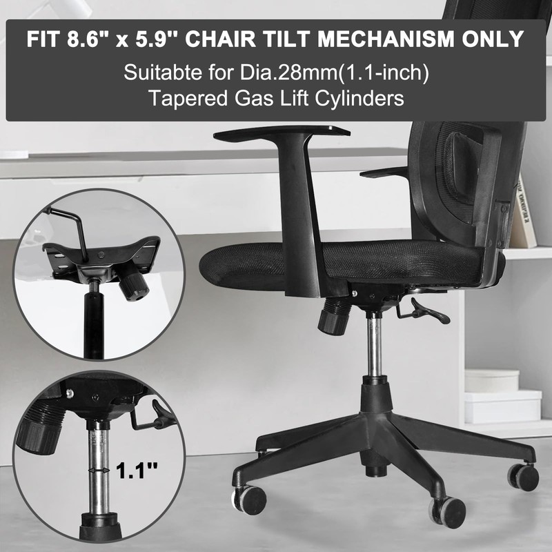 MySit Heavy Duty 300 LBs Office Chair Tilt Mechanism Replacement Parts, 5.9''... gallery