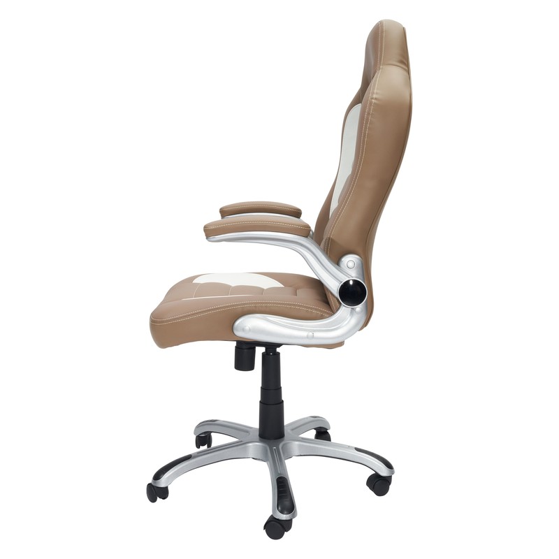 High Back Executive Sport Race Padded Office Chair w/Flip-Up Arms Gaming Chair gallery