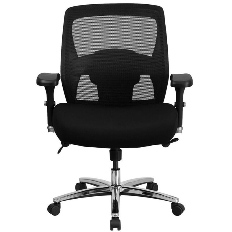 Flash Furniture Big and Tall Swivel Office Chair in Black gallery