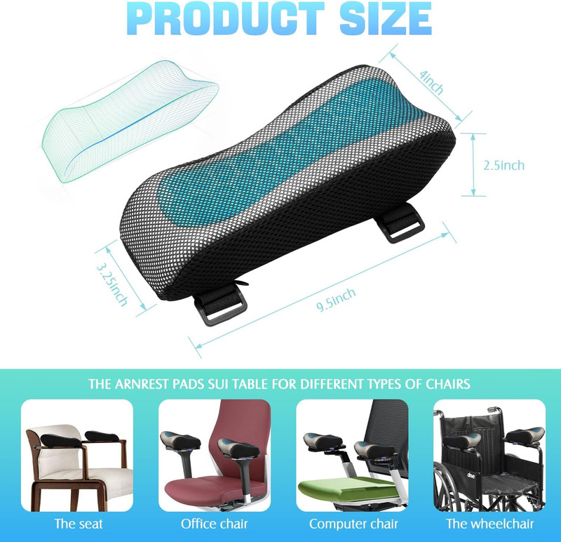 Office Chair Arm Pads Covers-Ergonomic Armrest for Desk and Office... gallery