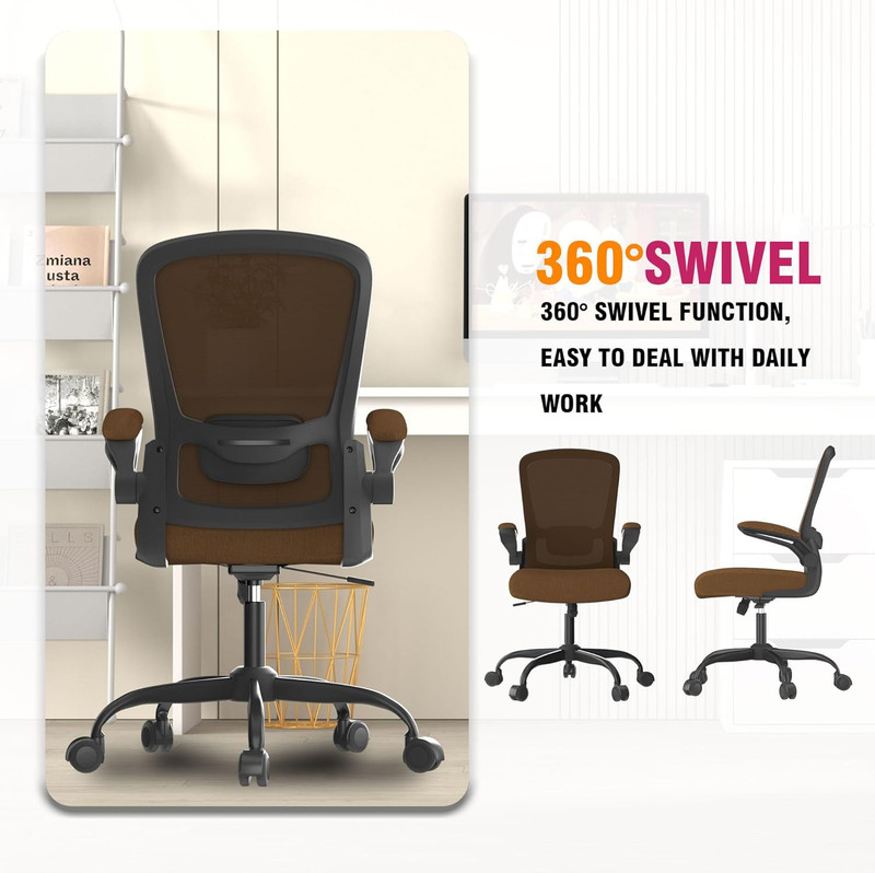 Office Chair, Ergonomic Desk Chair with Adjustable Lumbar Support, High Back Mes gallery
