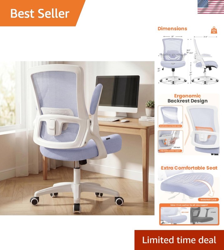 Office Desk Gaming Chair Computer High Back Mesh Seat with Rolling Wheels Erg…