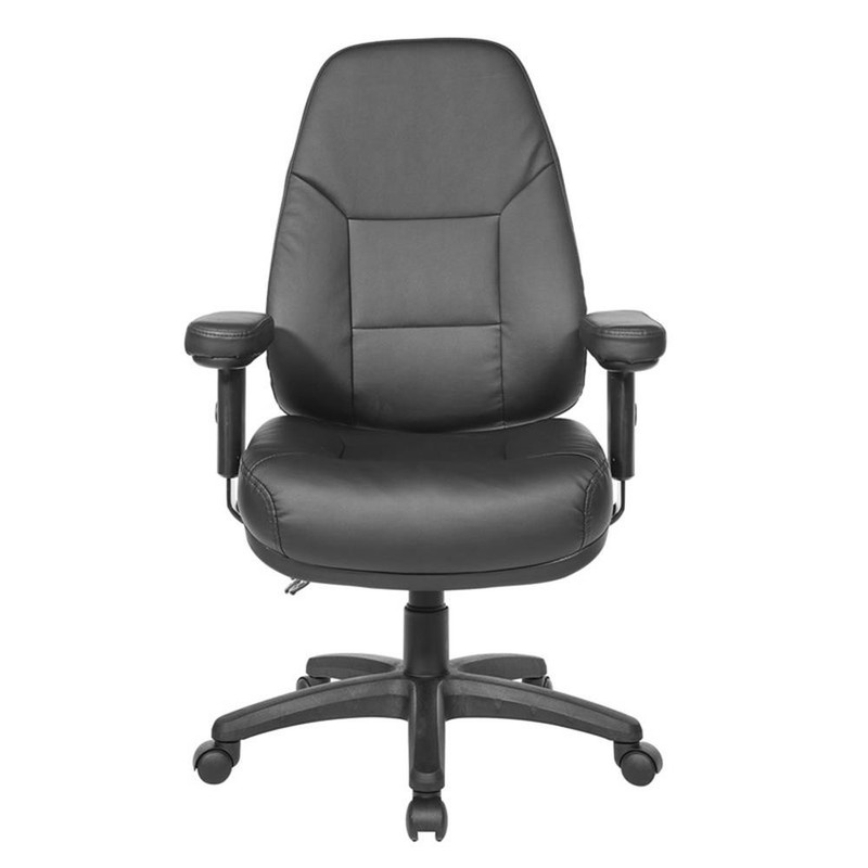 Professional Executive Ergonomic High Back Chair in Faux Leather in Dillon Black gallery