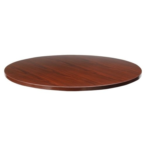 Lorell LLR87240 Round Table Top 48" Mahogany PVC