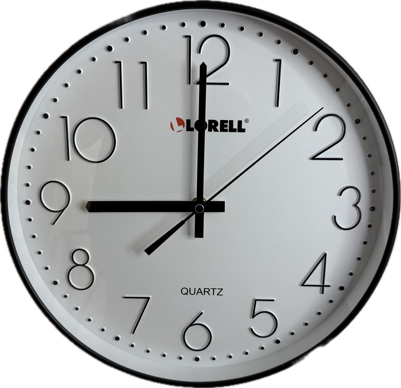 Lorell 12″ Quiet Wall Clock 61011 Black (New in Box/Unused)