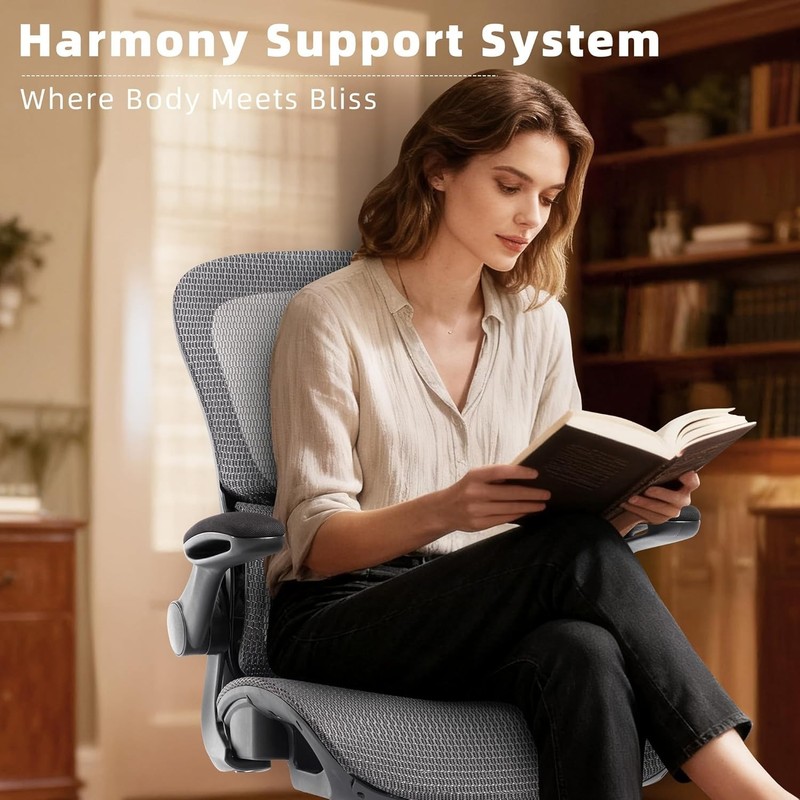 Home Office Chair Desk Computer Chair Ergonomic with Adjustable Lumbar Support gallery