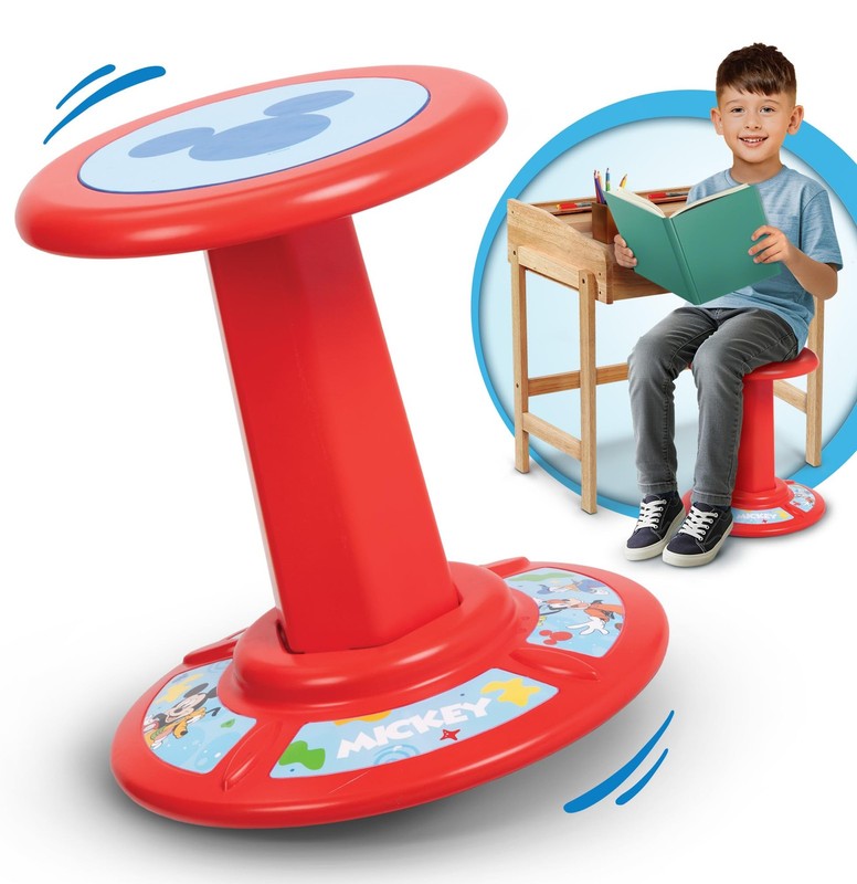 Jakks Pacific Kids Mickey Mouse Wiggle Stool Wobble Stools For Seating – Active