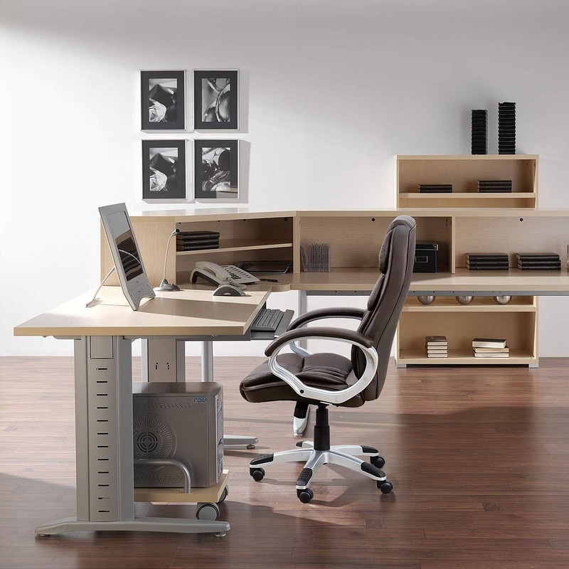 PU Leather Adjustable Height Modern Executive Swivel Task Chair Computer Chair gallery