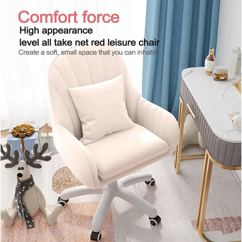 Chair Modern Mid-Back Computer Home Upholstered with Compute Office Tufted Chair gallery