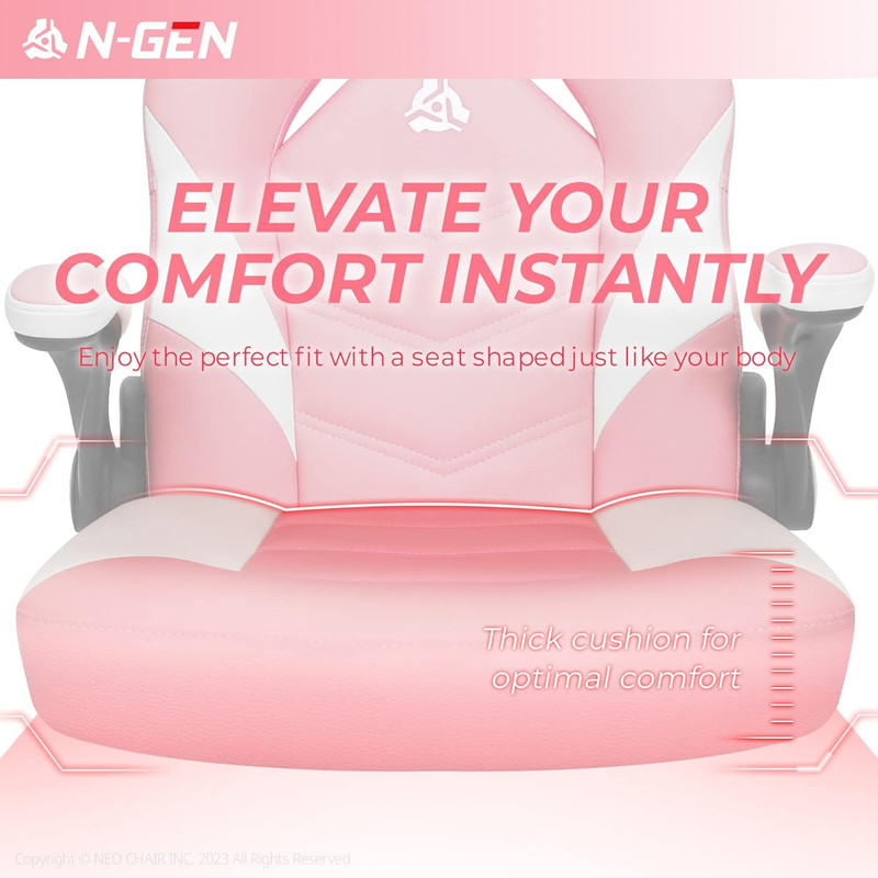 N-GEN Video Gaming Chair Ergonomic Computer Desk Office Chair with Lumbar Suppor gallery