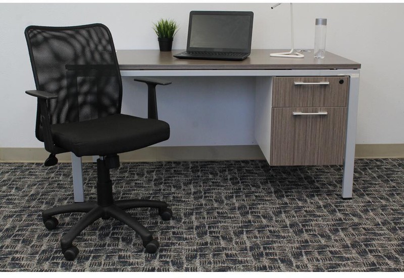 Mesh Task Desk Chair Breathable Swivel Modern Style Hooded Double Wheel Casters gallery